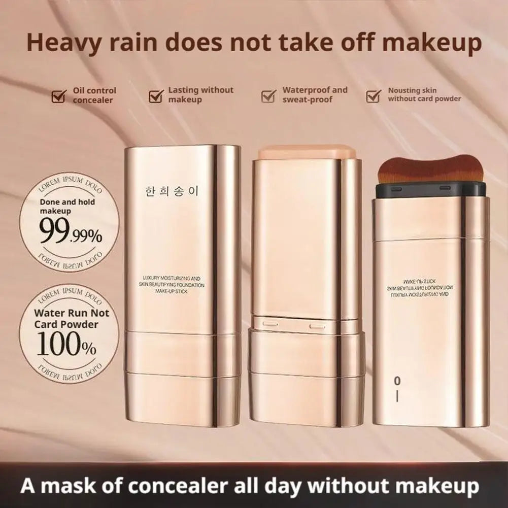 New Korean Double Ended Foundation Stick Portable Lightweight Long-lasting Moisturizing Hydrating Naturel Matte Fundation Makeup