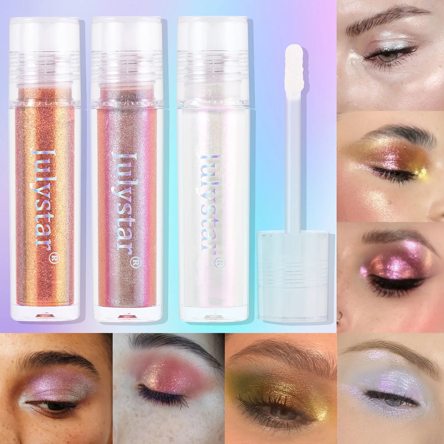 Chameleon Elixir" Liquid Eyeshadow | Optical Color-Shift Effect | Waterborne Dazzle Formula | 1-Color Multichrome Magic
