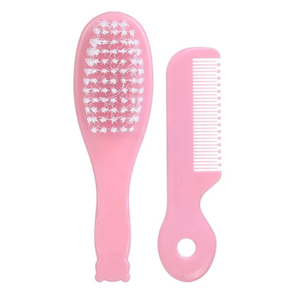Baby Hair Brush & Comb Set Children Hair Brush Soft Nylon Bristle Cradle Caps Hair Brush for Toddler Infant  Massage Dropship