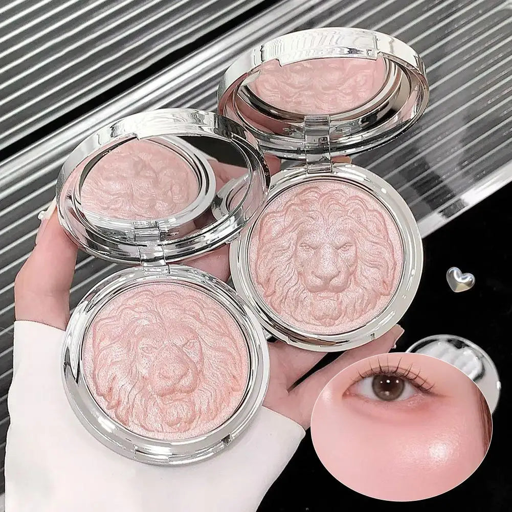 Moonlight White Highlighter Palette Shimmer Diamond Brighten Contour Natural Long-lasting Daily Face Makeup Cosmetics