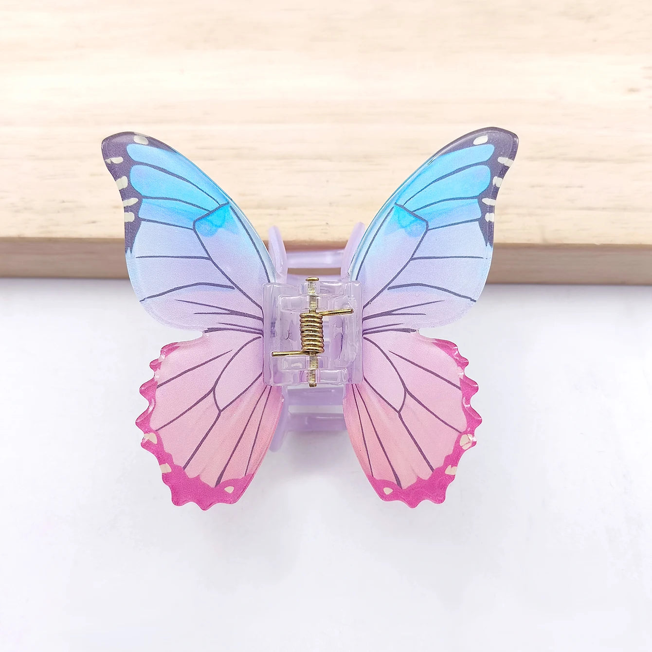 Simulation Butterfly Hair Claw Acrylic Claw Clip Temperament Grab Hair Clips for Girls Ins Trendy Hair Accessories Gift