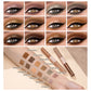 QIBEST Double-ended Flash Liquid Eyeshadow Contour Blush Pigment Silk Flash Matte Natural Blush Makeup Cream