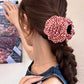 2025 New Grid Hair Claw Women's Gripper Korean Version Flower Hairpin Yellow Rose Exquisite Grab Clip Hair Accessory For Girls