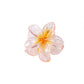 New Fashion Sparkling Flower Claw Clip for Women Transparent Sweet Ponytail Shark Clip Versatile Girl Hair Accessories