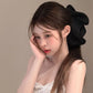 Soft Pleated Chiffon Flower Banana Hair Clips Anti Slip Holder Elegant Hair Barrettes Women Daily Wedding Party Hair Accessories