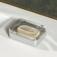 Soap Dish with Lid, Portable Travel Soap Box, Double Layer Drainable Soap Holder for Bathroom Shower Sink Countertop