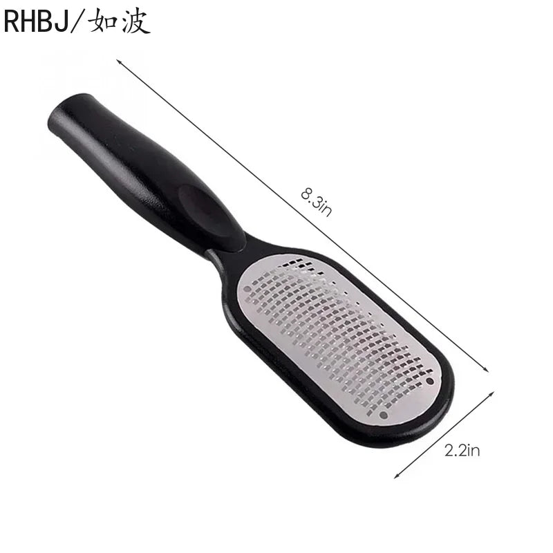 RHBJ 1Pcs Professional Stainless Steel Callus Remover Hand Foot File Scraper Pedicure Tools Dead Skin Remove for Heels Feet Care