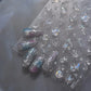 Magical Blow Bubbles Goldfish Bunny Rabbit Cat Kitten Shape Shiny Dreamy Bubbles 5D Nail Art Decorations Sticker Manicure Decal