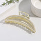 New Pearl Diamond Plate Hair Claw Clip Non-slip Metal Large Shark Clip Crab Hair Clip Women Hair Clips Accessories