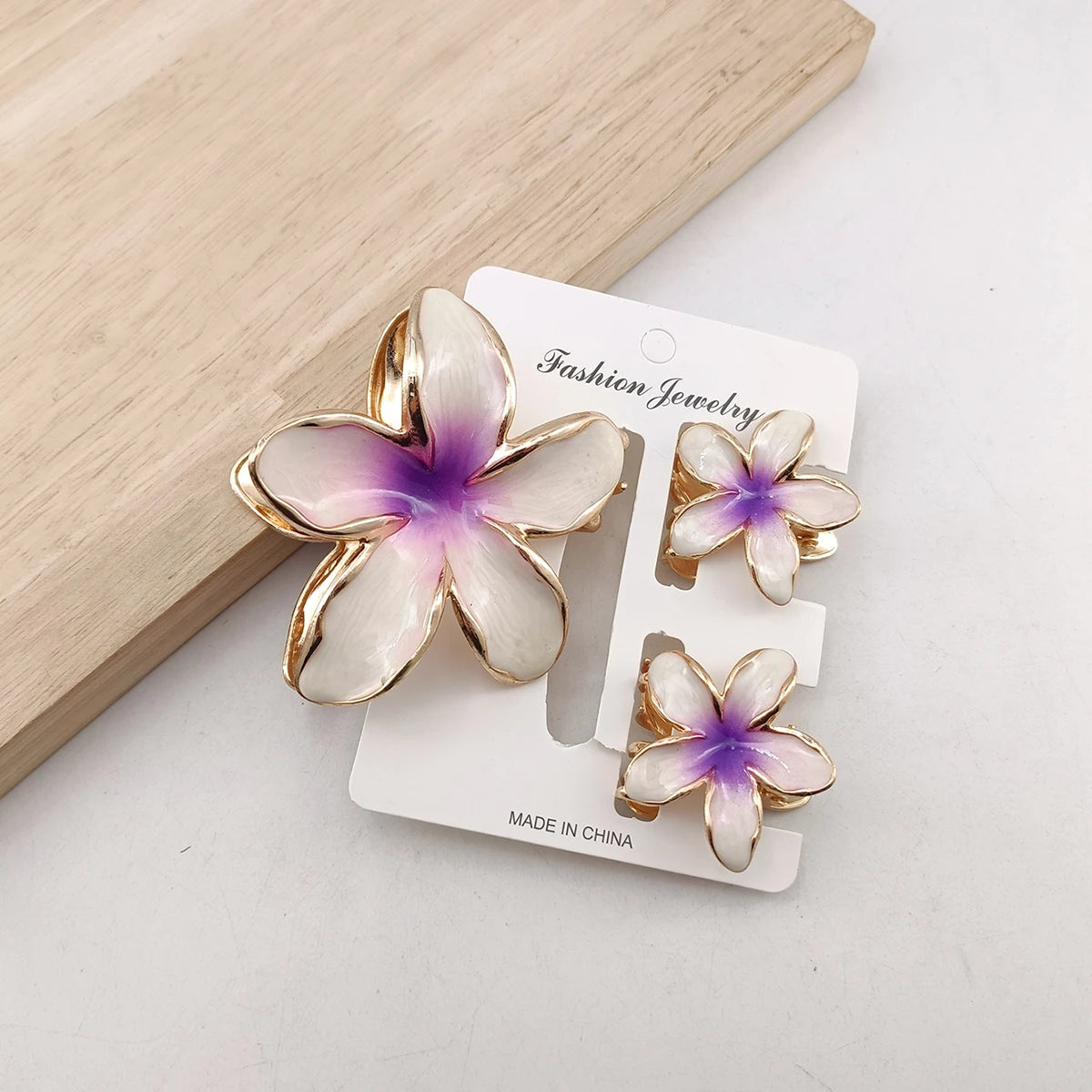 3/6 Pcs Alloy Flower Hair Claw Clips for Women Beach Holiday Hair Claw Stylish Shopping Headwear Female Hair Accessory