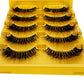 5pairs Mink Eyelashes Invisible Band Lash Extension Natural False Eyelashes Cross Cluster Fairy 3D Faux Big Eye Long Fake Lashes