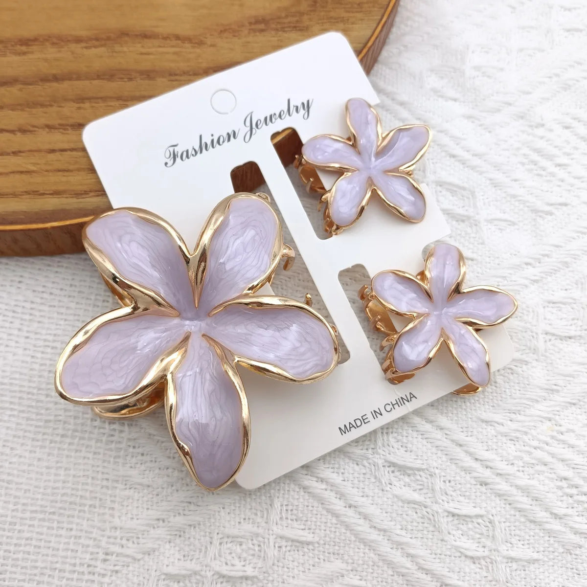 3/6 Pcs Alloy Flower Hair Claw Clips for Women Beach Holiday Hair Claw Stylish Shopping Headwear Female Hair Accessory