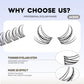 GROINNEYA Natural Cluster Lashes C Curl Manga Lashes Soft Cross Wispy Individual Cluster Anime Eyelashes Extension Eye Makeup