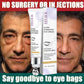Instant Eye Bag Removal Cream Collagen Anti-Wrinkle Fade Fine Lines Firming Skin Anti Dark Circle Puffiness Brighten Eye Care