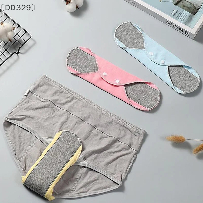 〔DD329〕Thin Cloth Pads Soft Cotton Washable Feminine Panty Liners Sanitary Pads Napkin Daily Reusable Menstrual Hygiene Pads