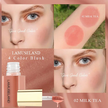 Liquid Blush Face Liquid Blush Lip  Cheek Natural Blush Long Lasting Waterproof 2024 New