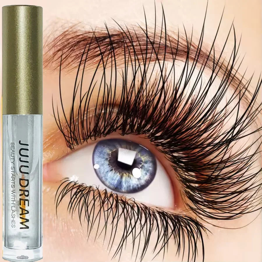 Natural Dense Eyelash Essence - Nourishing formula to plump and curl eyelashes, eye makeup gel mascara