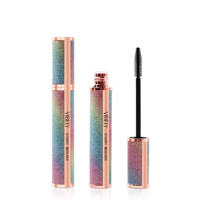 4D Brilliant Starry Sky Black Mascara Slim, Thick, Curled, Waterproof, Long Lasting, Non Staying Mascara