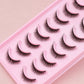 10 Pairs Natural Eye Lashes Faux Mink Eyelashes Winged End Eye Elongated Eyelashes Natural Long Manga Lashes Fake Lashes Makeup