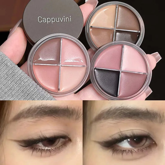 Cappuvini Matte Eyeliner Cream Long-Lasting Waterproof Sweatproof Smudge-Proof Natural Shaping Highlight Brightening Chinese Cos