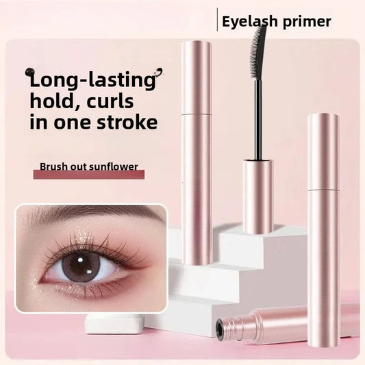 Silk Fiber Matte Mascara Makeup Ultra-Fine Brush Lengthens Eyelashes Waterproof Fast Dry Brown Black Curling Mascara Comestic