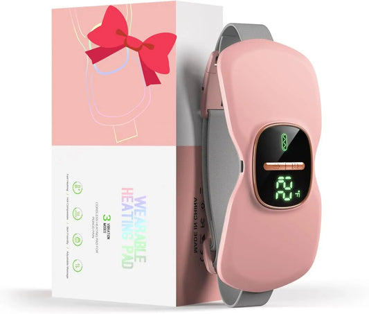 Menstrual cramp heating pad, portable period heating pad, pain relief heating pad for menstrual cramps, back or abdominal heatin