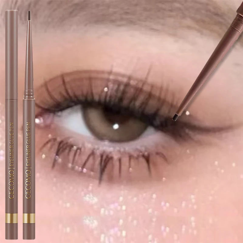 Black Brown Eyeliner Gel Pen 2 Colors Long-lasting Waterproof Aegyo Sal Lying Silkworm Eye Liner Matte Under Eye Pencil Makeup