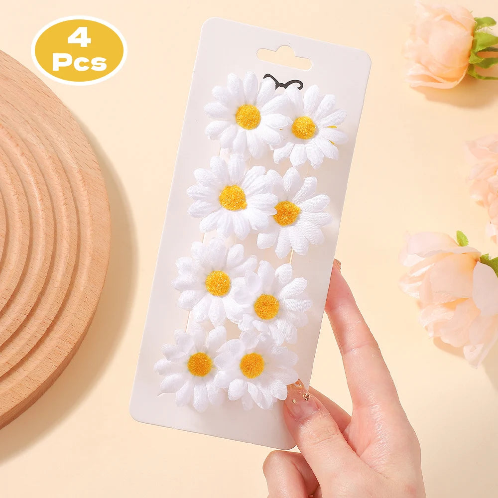 5Pcs BB Clips Set Toddler Baby Girls Hair Clips Children Barrettes Ins Sweet Daisy Hair Accessories