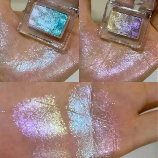 Judydoll Single Color Gradient Eyeshadow Cool Tone Blue Purple Punk Glitter Pearlescent High Pigmented Lasting Eye Cosmetics
