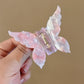 1PC French Retro Butterfly Hair Claw Mermaid Hair Clip Acetic Acid Hair Clip Retro Back of Head Hair Accessories Hairpin