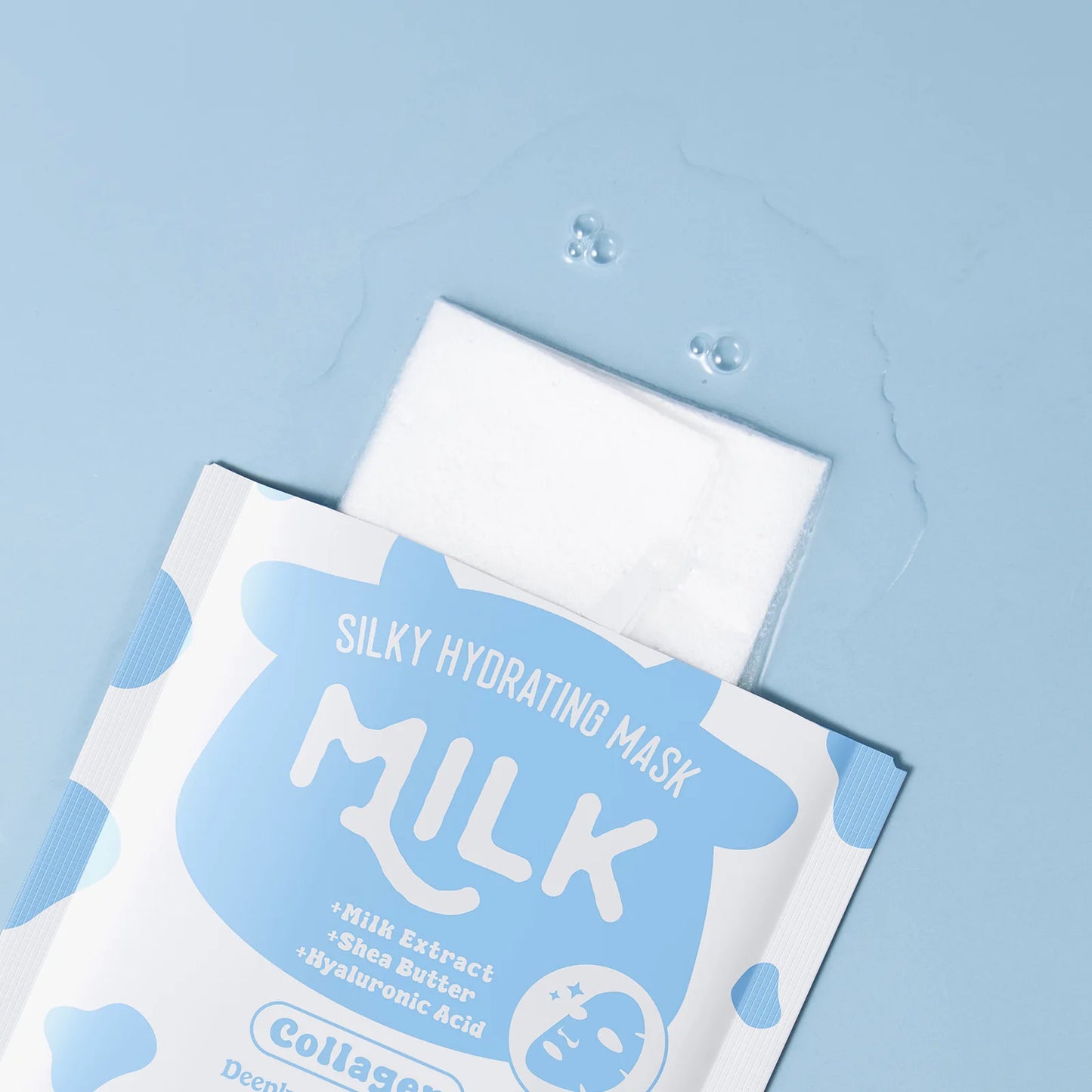 LAIKOU Milk Silky Hydrating Mask Brightening Collagen Sheet Mask Anti-Age Skin Care Moisturizing Face Mask 25g