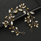 Flower rhinestone hair ornament Hair clip Handmade alloy rhinestone hair clip Bridal wedding hair ornament crystal hair ornament
