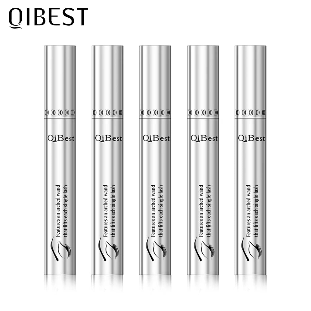 QIBEST Cosmetics 1/3/5 pcs Black Mascara Lengthens Eyelashes Extra Volume Waterproof Natural Lashes Female Professional Makeup