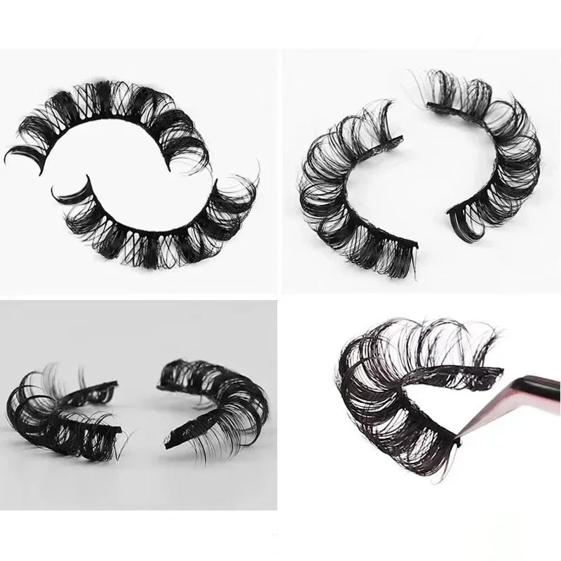 10Pairs 3D Mink Lashes Russian Strip Lash Dramatic False Eyelashes Faux Cils Makeup Wholesale Fake Eyelash Extension
