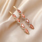 Morkopela Crystal Hairpin Clip Fashion Rhinestone Hair Pins Jewelry Woimen Banquet Hair Clips Accessories