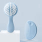 Cute 2 in 1 Eco-friendly Infant Care Baby Comb Brush Set Soft Bristles Hair Brush Round Shape