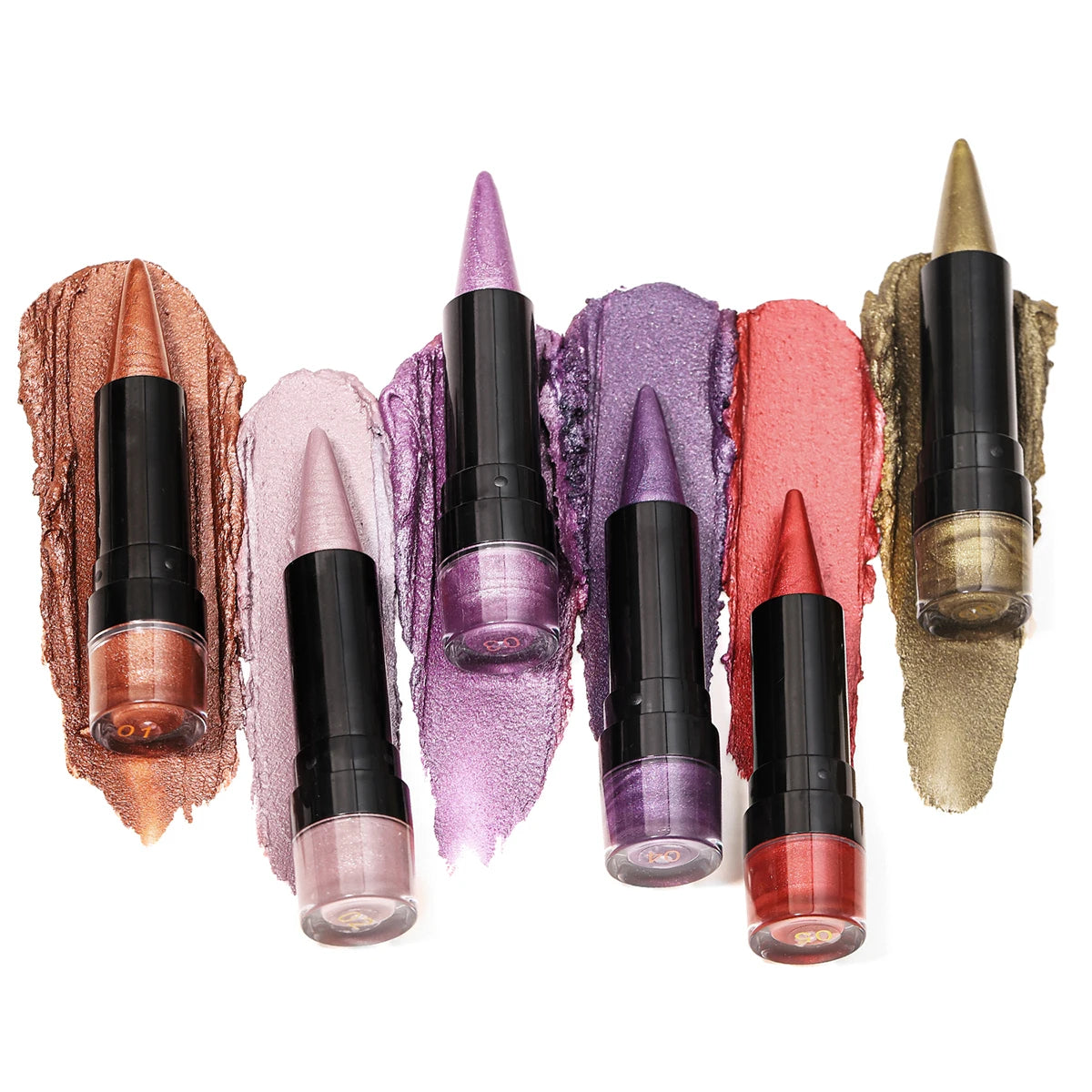 YOUNG VISION 6 Color Matte Pearl Shimmer Dual-Effect Lipstick Waterproof, Non-Transfer Lipstick Cosmetics