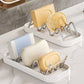 Wavy Soap Dish for Shower, Stainless Steel Shampoo Bar Holder with Removable Drip Tray, Self Draining Quick Dry Bar Soap Holder
