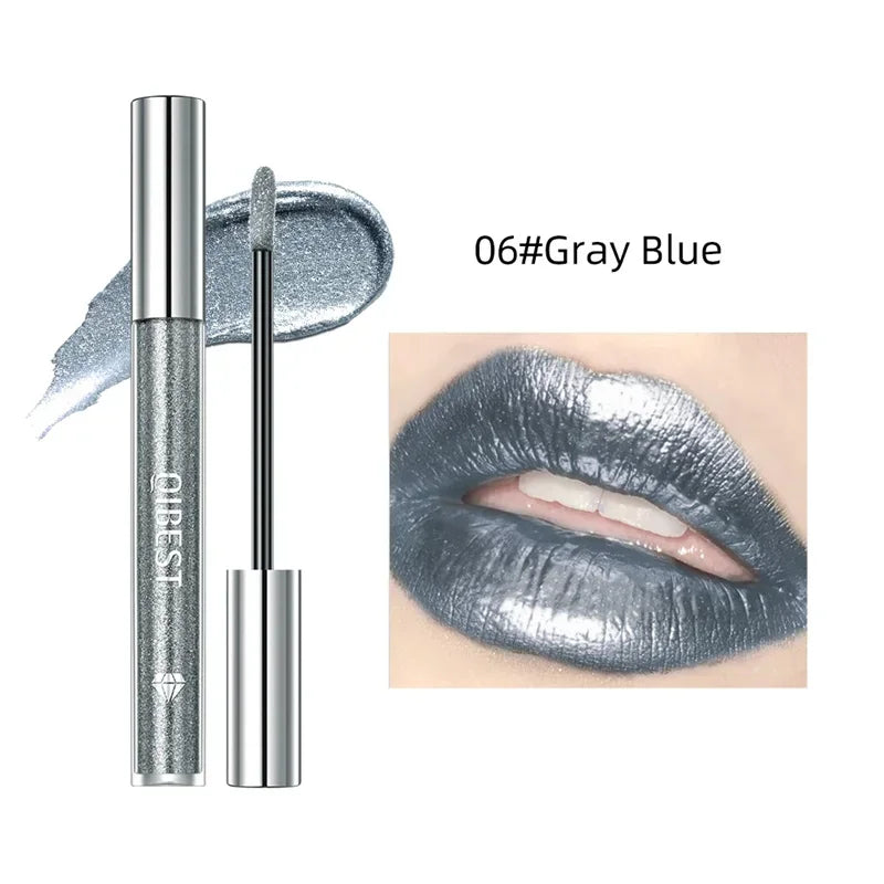 15 Colors Glitter Liquid Lipglaze Tint Laser Holographic Lipsticks Cosmetics Shiny Pigment Waterproof Makeup Women Lipglosses