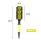 Professional 1PC 6 Sizes Round Wooden Hair Brush Boar Bristle Mix Nylon Salon Women Hair Styling Tools Yellow Brazil Hair Curler