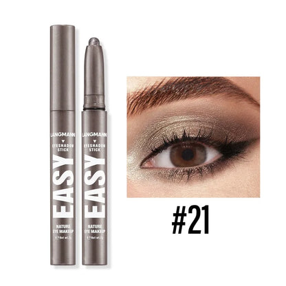 Waterproof Pearlescent Eyeshadow Pencil Stick Shimmer Highlighter Pencil Pearl Pigment Long Lasting Cream Eyes Make Up Cosmetic