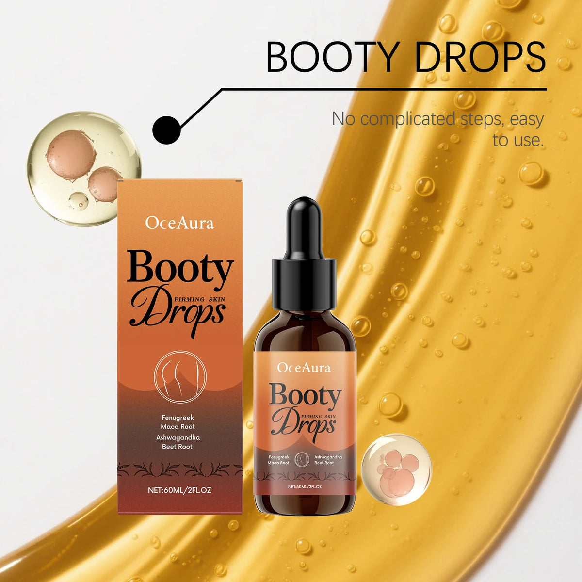 Buttock Enlargement Oil Butt Lifting Firming Plumping Shaping Tighten Growth Nourishing Sexy Body Buttock Enhancer Massage Oil