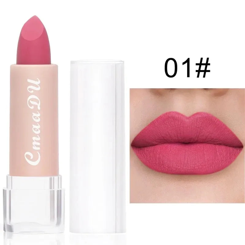 15 Color Lipstick Waterproof Long Lasting Matte Velvet Sexy Red Beauty Lip Gloss Nude Glitter Lip Gloss Rich Red Lip Tint Makeup