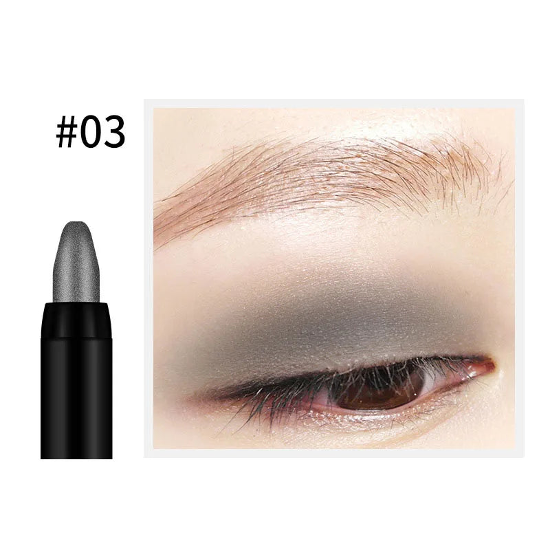 Waterproof Pearlescent Eyeshadow Pencil Stick 16 Colors Lasting Glitter Shimmer Eye Shadow Pen Eyeliner Stick Eyes Makeup Tools