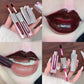 2 in 1 Matte Tear Off Lip Glaze Water Light Mirror Lip Stain Tattoo Peel-off Lip Gloss Waterproof Rose Lips Tint Lipstick Makeup
