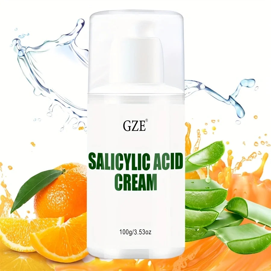 GZE Salicylic Acid Cream To Refine Pores, Improve Blackheads, Balance Oil Secretion, Daily Care Cream For Face Day and Night