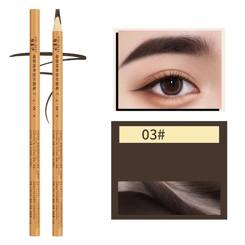 Eyebrow Pencil Waterproof Eyebrow Enhancers Long Lasting Brow Cosmetics Professional Makeup Brow Microblading Eyebrow Pencils