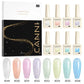 CANNI Gel Nail Polish Glitter Diamond Sparkle Color Collection Gorgeous Color HEMA FREE Soak Off UV LED Semi Permanent AurorGel