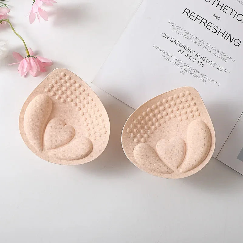 3D Removable Push Up Bra Pads Inserts Women Underwear Breast Lift Breathable Sponge Padded Bra Pad Lining Swimsuit Bra Insert