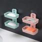 No Punch Wall Mount Soap Box Wheat Straw Suction Cup Non Trace Stick Soap Holder Drainage Bathroom Accessory